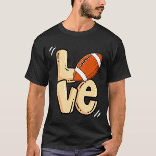 American Football Love Valentines Rugby Srts Pl _1 T-Shirt