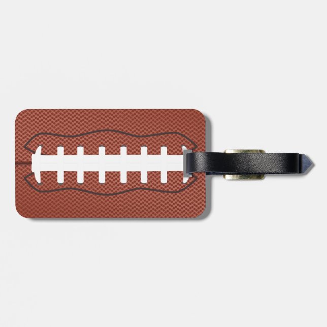 american football luggage tag (Back Horizontal)