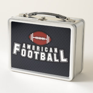 American Football Metal Lunch Box