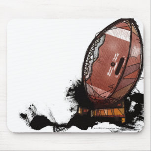 American football mouse pad