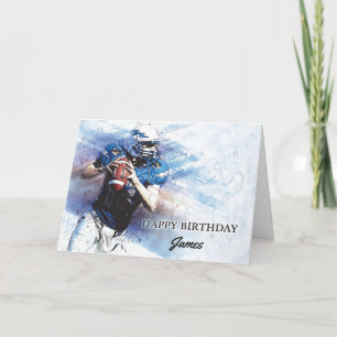American Football NFL Happy Birthday Personalised  Card
