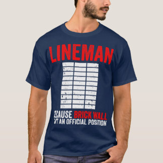 American Football Offensive Lineman  T-Shirt
