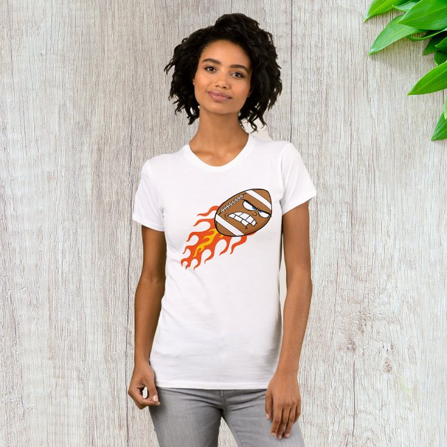 American Football On Fire Womens T-Shirt (Creator Uploaded)
