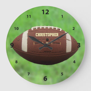 American Football Or Rugby Ball Clock