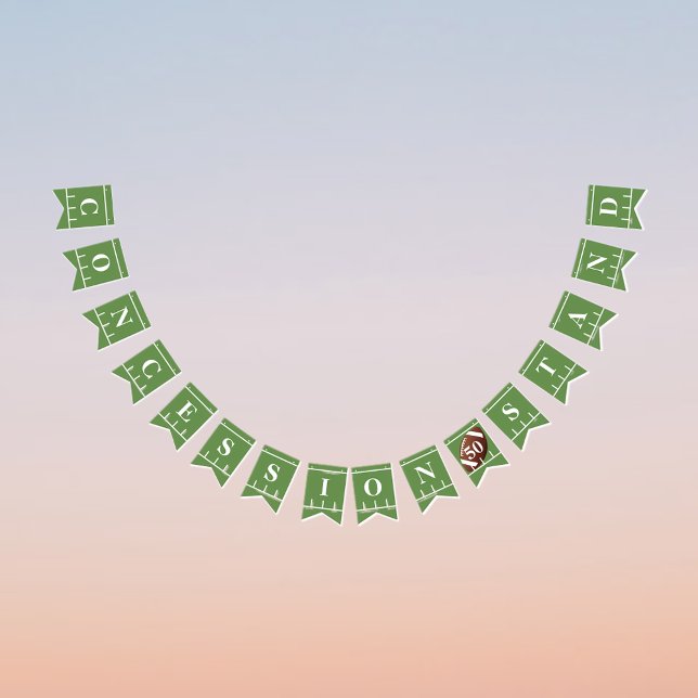 American Football Party Concession Stand Bunting (Creator Uploaded)