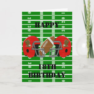 American Football Personalised 18th Birthday Card