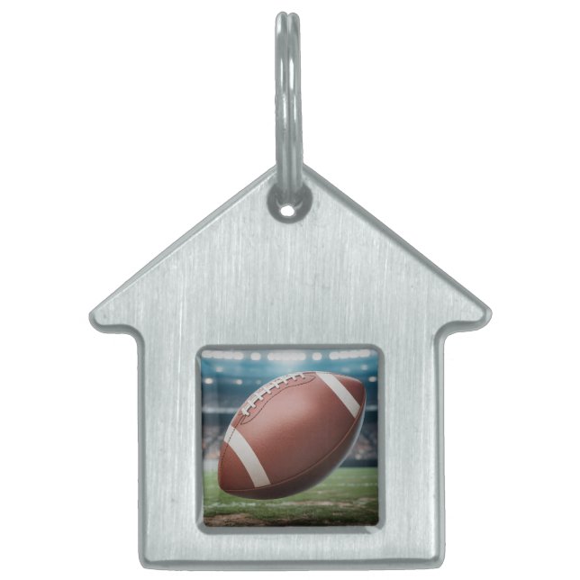 American Football Pet ID Tag (Front)