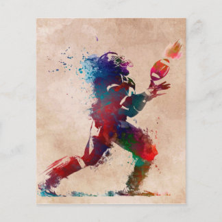 American football play flyer