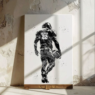 American Football Player Canvas Print