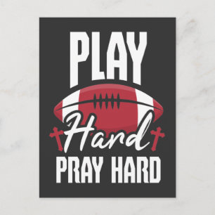 American Football Player Christian Jesus Sport Postcard
