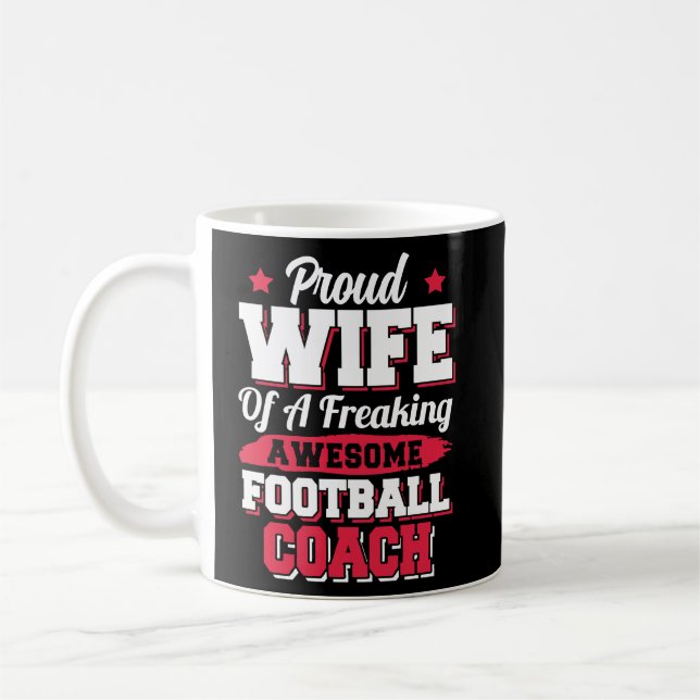 American Football Player  Football Coach Wife  Coffee Mug (Left)