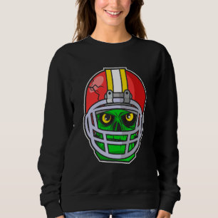 American Football Player For Zombie Apocalypse Fan Sweatshirt