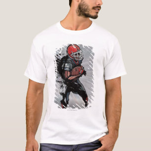 American football player holding football T-Shirt