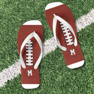 American Football Player Sports Flip Flops