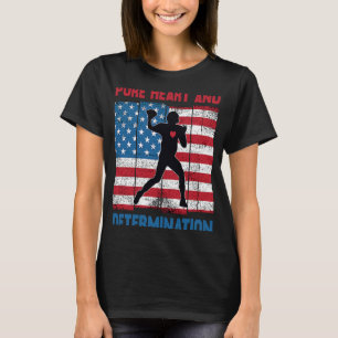 American Football Pure Heart And Determination Ath T-Shirt