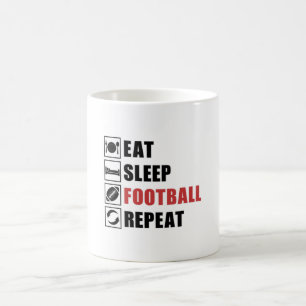 American Football Repeat Team Game USA Gift Idea Coffee Mug