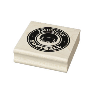 American Football rubber stamp