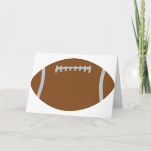 american football rugby ball illustration card