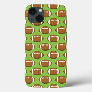 American Football Rugby Ball Pattern iPhone 13 Case