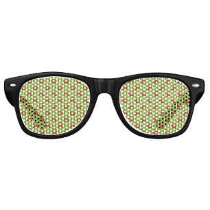 American Football Rugby Ball Pattern Retro Sunglasses
