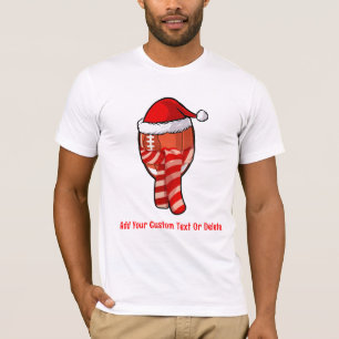 American Football Santa Hat Christmas Pyjamas T-Shirt