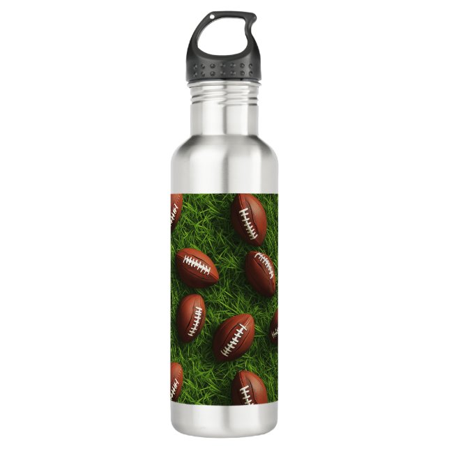 American Football Seamless Sports Pattern 710 Ml Water Bottle (Front)
