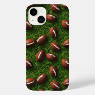 American Football Seamless Sports Pattern Case-Mate iPhone 14 Case
