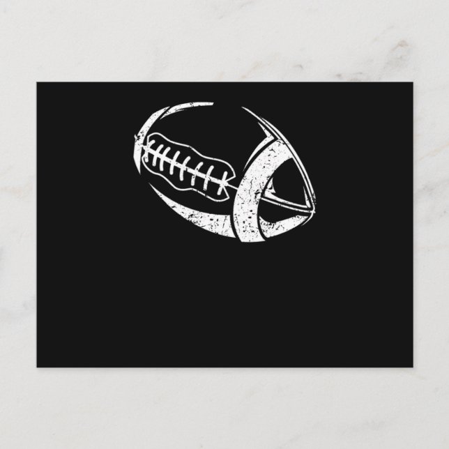 American football silhouette team sports player postcard (Front)