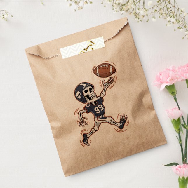 American Football Skeleton Halloween Football  Favour Bag (Sealed)