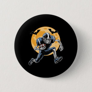 American Football Skeleton Halloween Football Men 6 Cm Round Badge