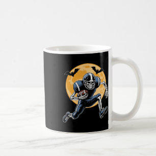 American Football Skeleton Halloween Football Men Coffee Mug