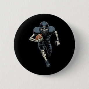 American Football Skeleton Halloween Halloween 6 Cm Round Badge
