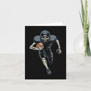 American Football Skeleton Halloween Halloween Card