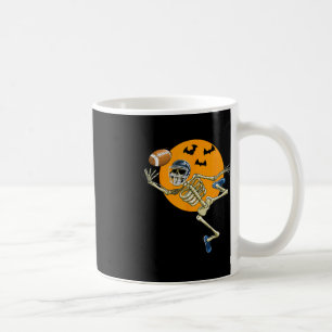 American Football Skeleton Halloween Men Boys Foot Coffee Mug