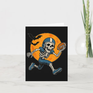 American Football Skeleton Halloween Sport Fantasy Card