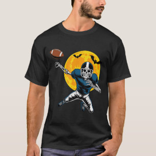 American Football Skeleton Halloween Women Kids Me T-Shirt