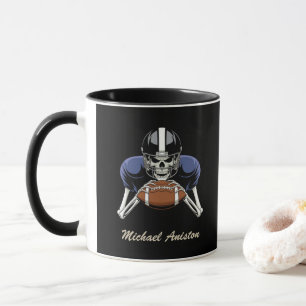American Football Skeleton Player Funny custom Mug