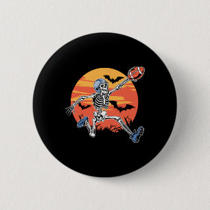 American Football Skeleton Player Halloween Men Bo 6 Cm Round Badge
