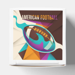 American Football Sport Ball Abstract Favour Box