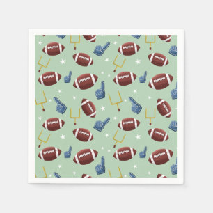 American Football Sport Pattern Napkin