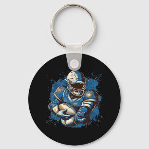American Football Sports Athlete Outfit For Boys A Key Ring