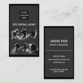 American Football Sports Management-modern Business Card
