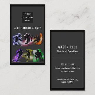 American Football Sports Management-spectrum Business Card