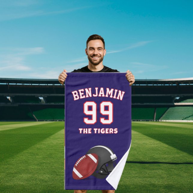 american Football sports towel, coach bath towel (Creator Uploaded)