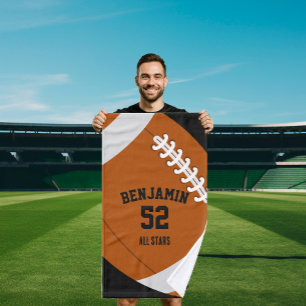 American Football sports towel, coach bath towel