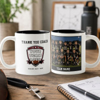 American Football Team Photo Logo Thank you Coach