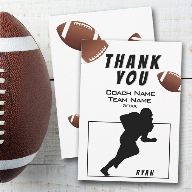 American Football Thank you Coach Card (Creator Uploaded)