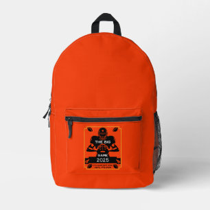 American Football TV Watch Party Printed Backpack