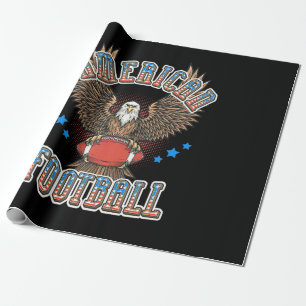 American Football USA Flag Wrapping Paper