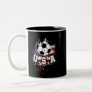American Football USA Two-Tone Coffee Mug